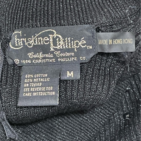 Women’s Christine Phillipe beaded tank top size M - Picture 3 of 4